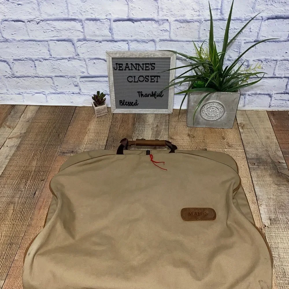Jon hart two suiter garment bag canvas leather